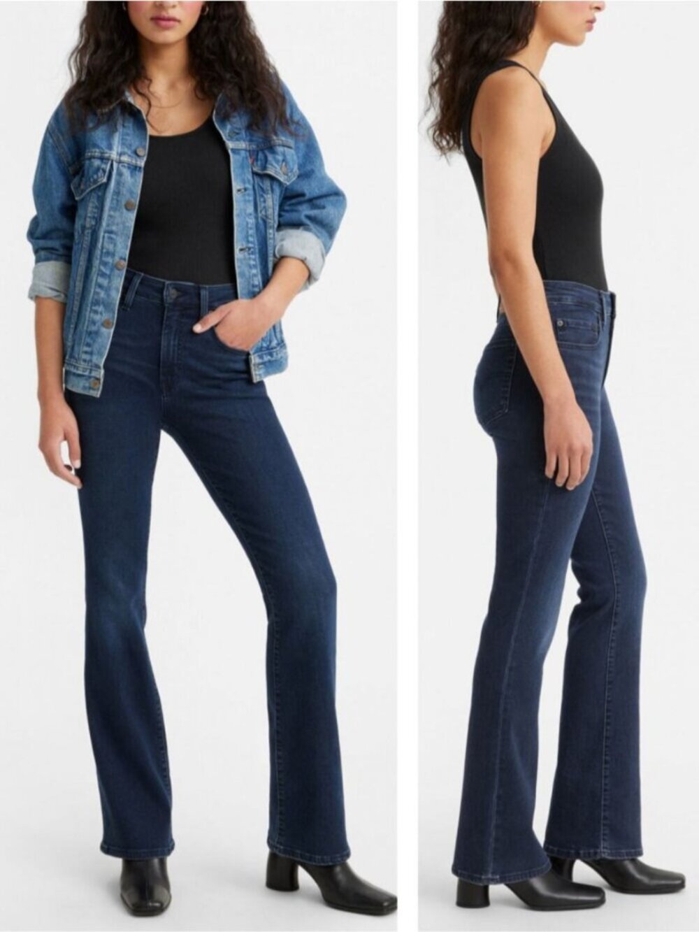 LEVI'S Premium 725 High Rise Bootcut Women's Jeans Size 24 Lots Of Love